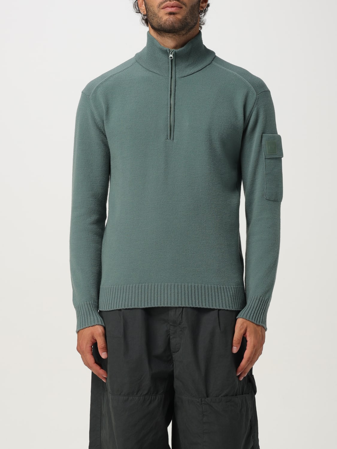 C.P. COMPANY SWEATER: T-shirt men C.P. Company, Green - Img 1