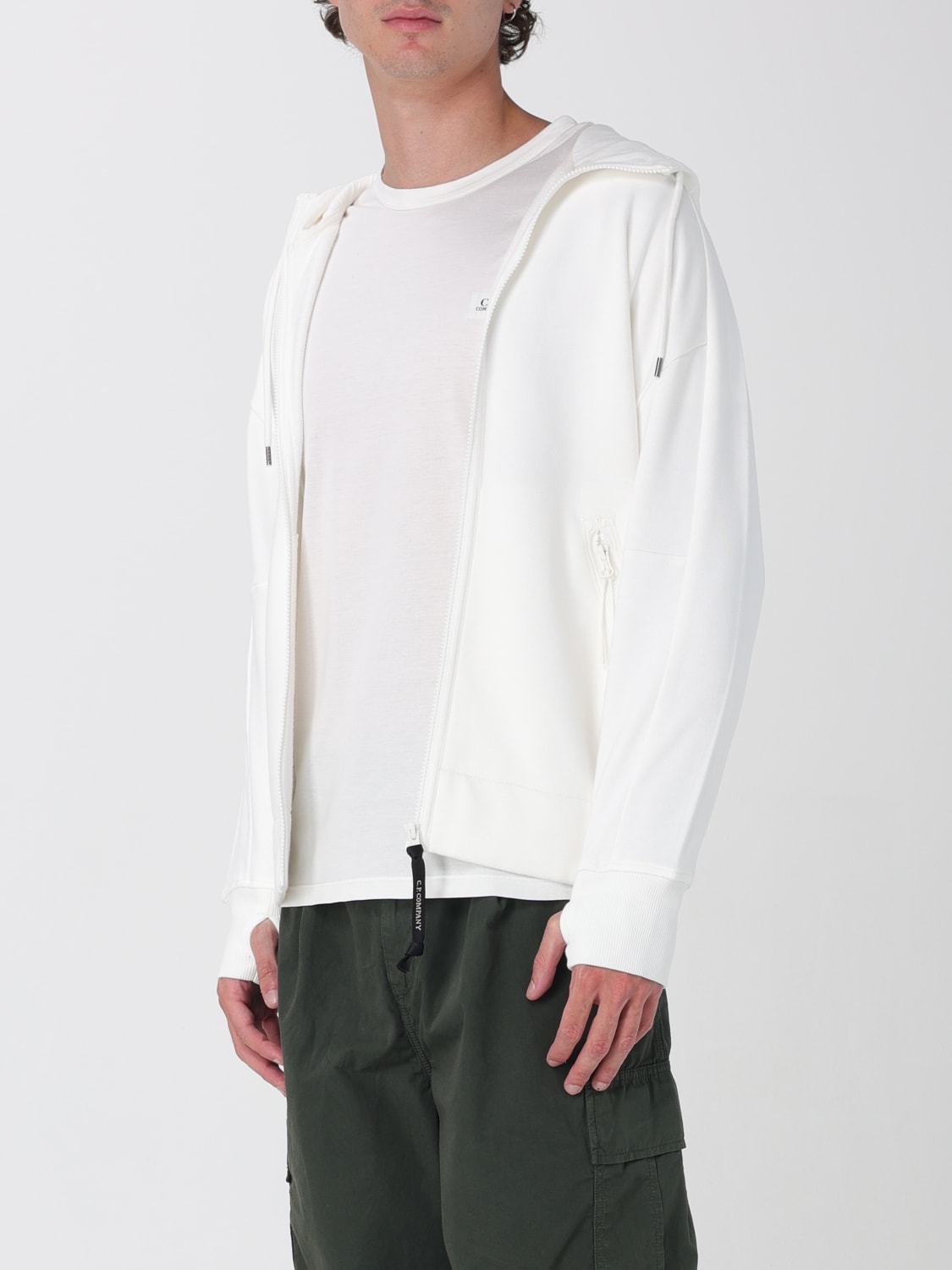 C.P. COMPANY SWEATSHIRT: Sweater men C.P. Company, White - Img 3