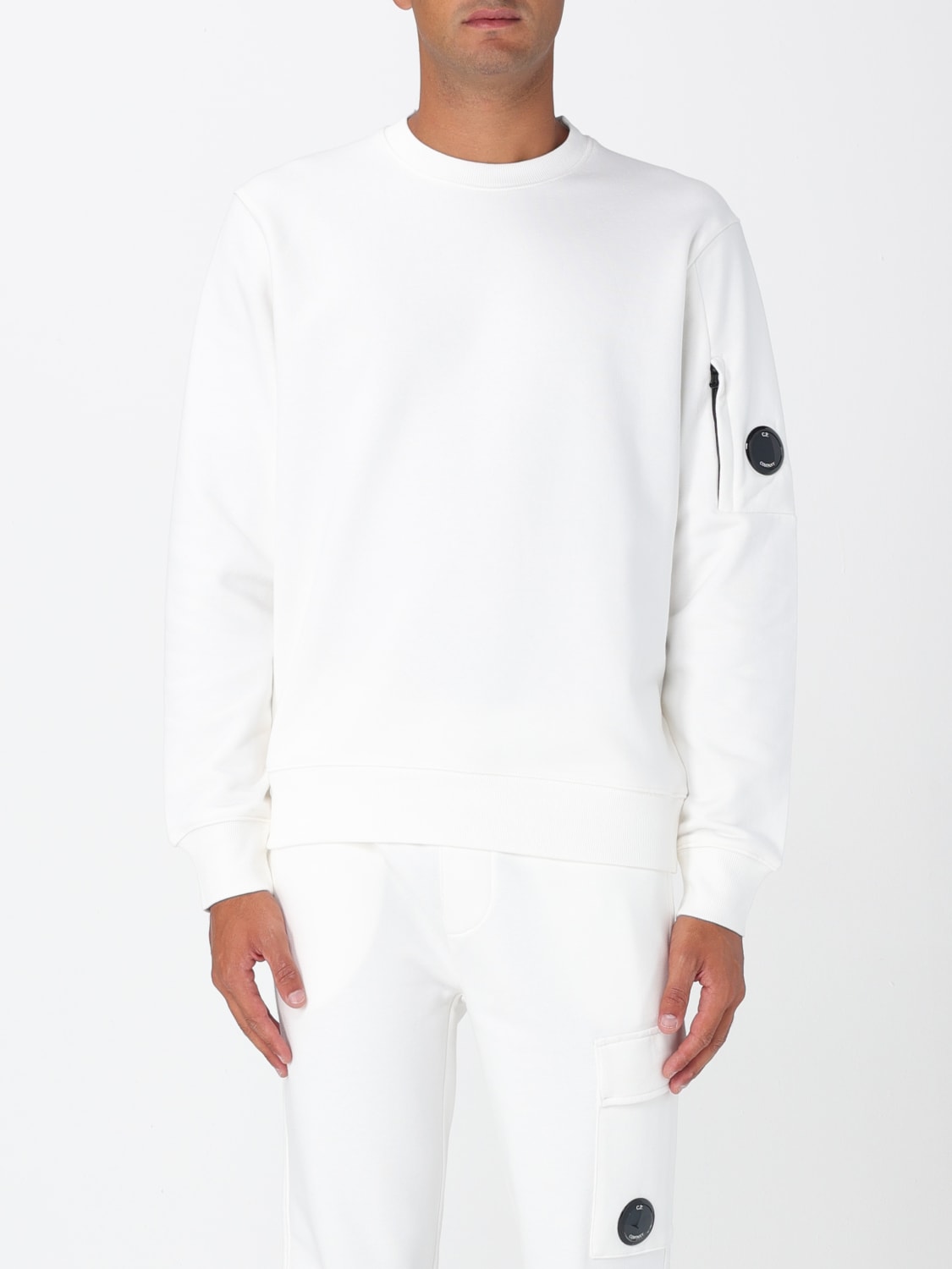 C.P. COMPANY SWEATSHIRT: Sweater men C.P. Company, White - Img 1