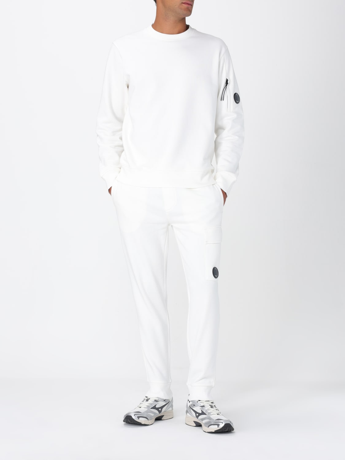 C.P. COMPANY SWEATSHIRT: Sweater men C.P. Company, White - Img 2