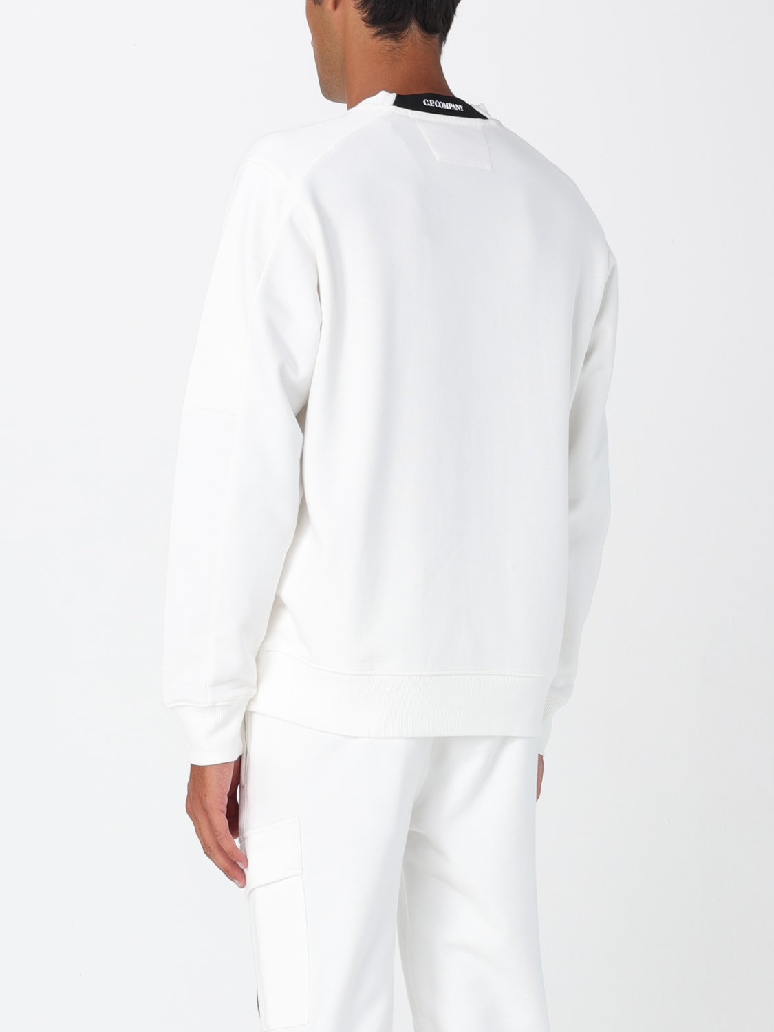 C.P. COMPANY SWEATSHIRT: Sweater men C.P. Company, White - Img 3
