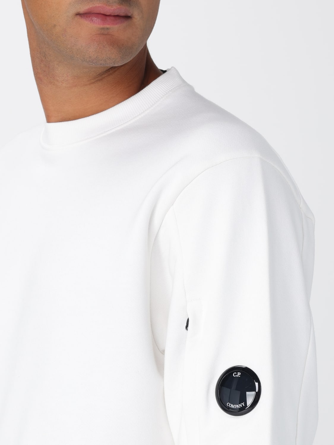 C.P. COMPANY SWEATSHIRT: Sweater men C.P. Company, White - Img 4