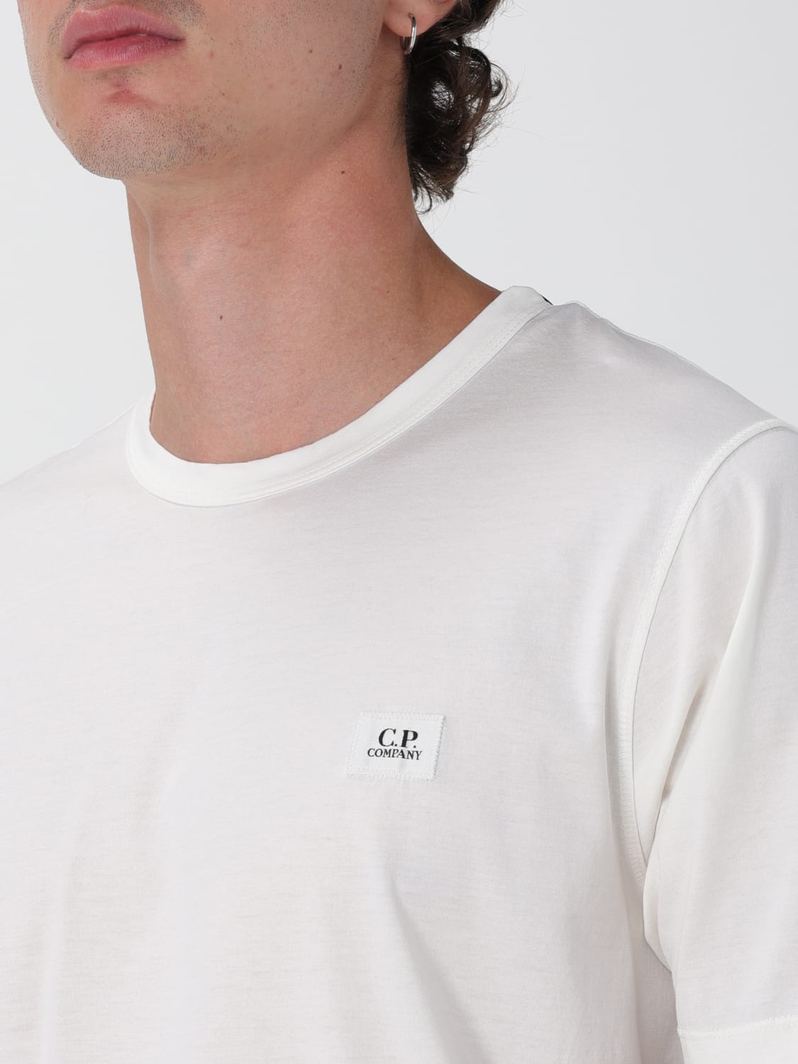 C.P. COMPANY T-SHIRT: T-shirt homme C.P. Company, Blanc - Img 3