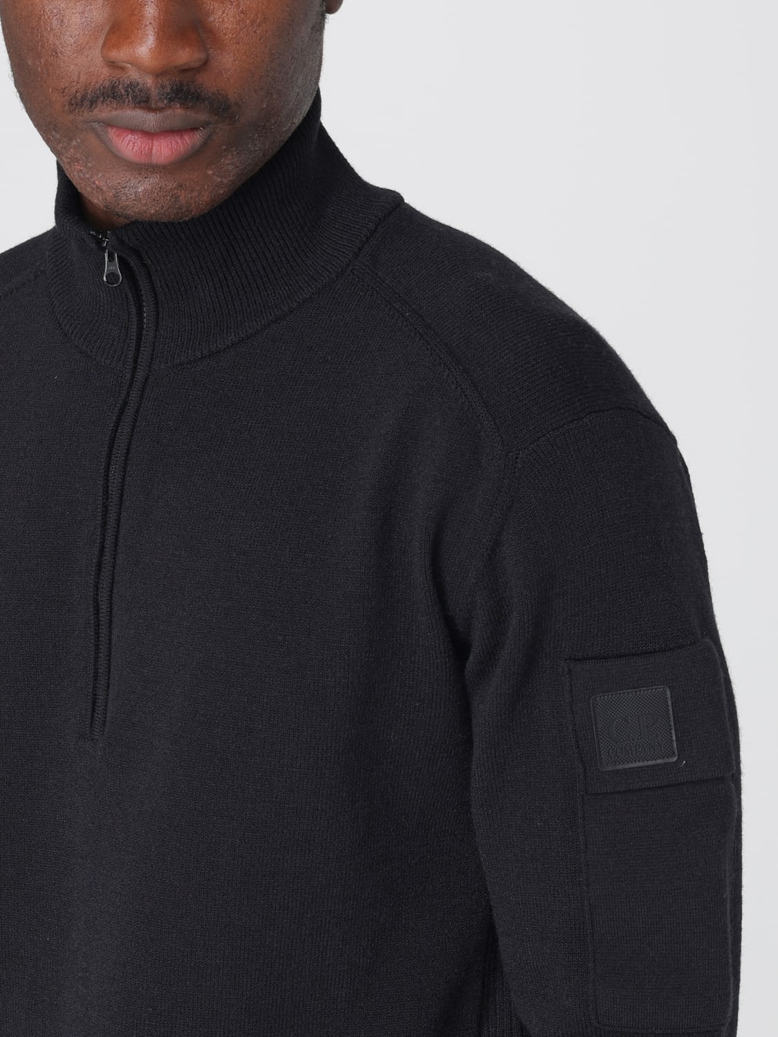 C.P. COMPANY: Cardigan men - Black | C.P. Company cardigan