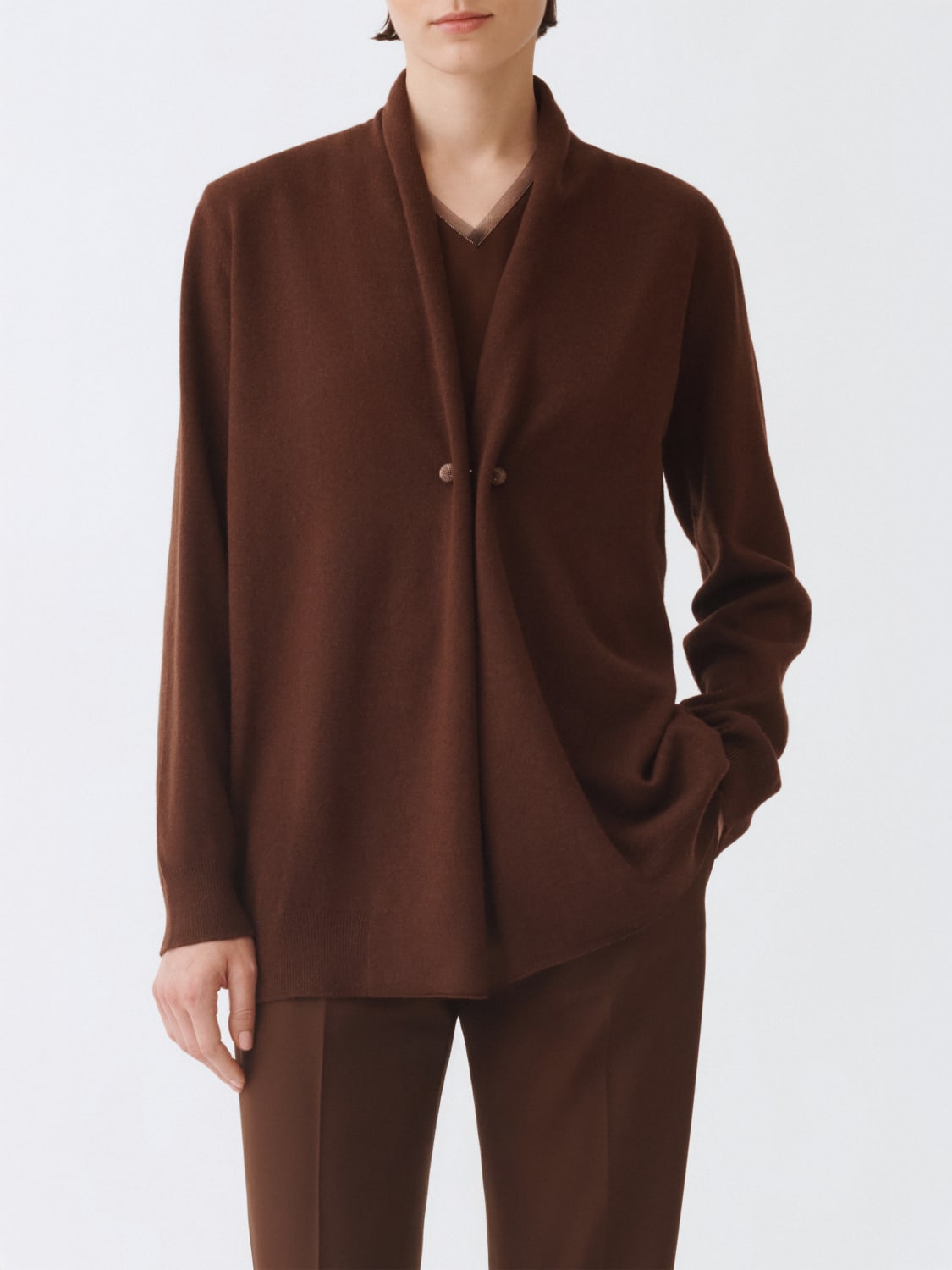 FABIANA FILIPPI JERSEY: Jersey mujer Fabiana Filippi, Ébano - Img 1