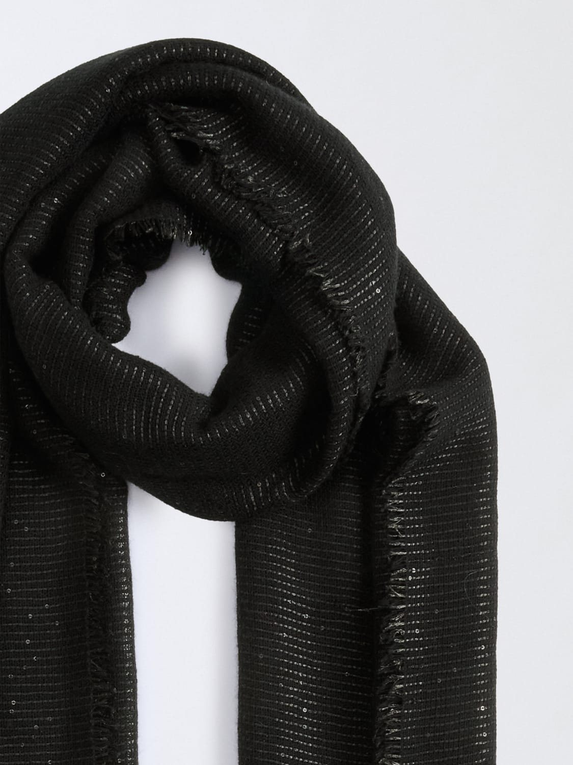 FABIANA FILIPPI BUFANDA: Bufanda mujer Fabiana Filippi, Negro - Img 3