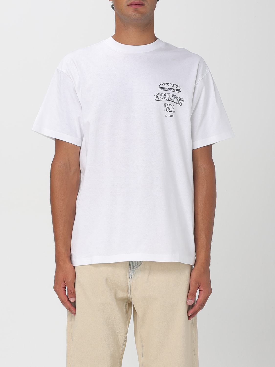CARHARTT WIP T-SHIRT: Polo shirt men Carhartt Wip, White - Img 1