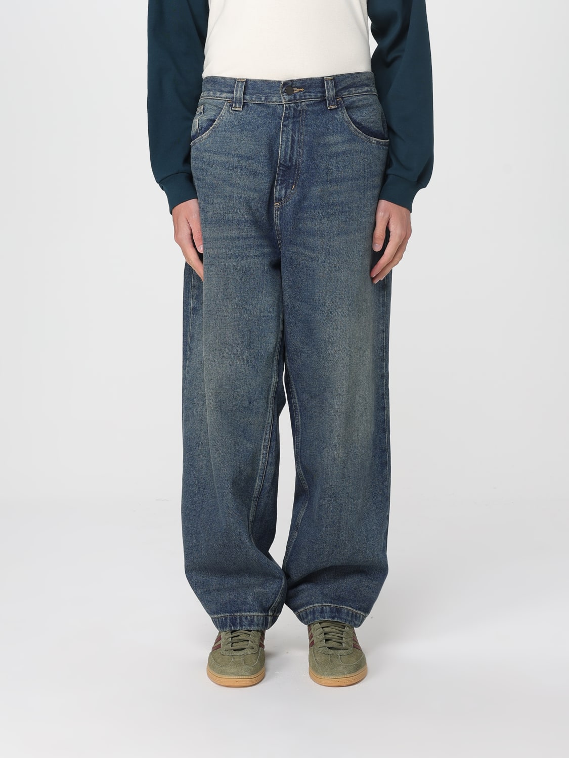 CARHARTT WIP PANTS: Pants men Carhartt Wip, Blue 1 - Img 1