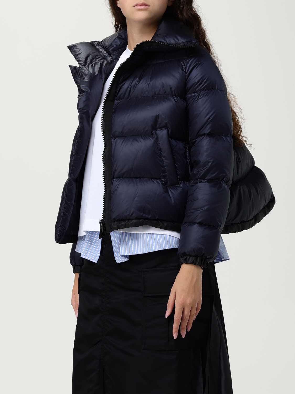 SACAI VESTE: Veste femme Sacai, Bleu - Img 4