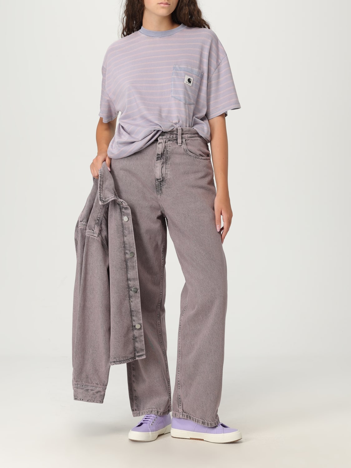 CARHARTT WIP JEANS: Pants woman Carhartt Wip, Violet - Img 2