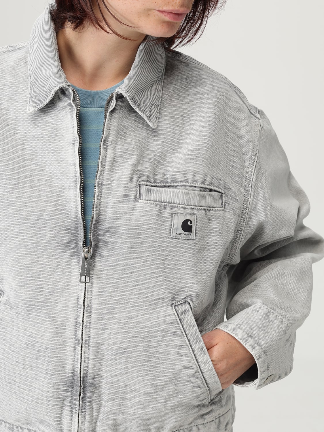 CARHARTT WIP JACKET: Jacket woman Carhartt Wip, Grey - Img 5