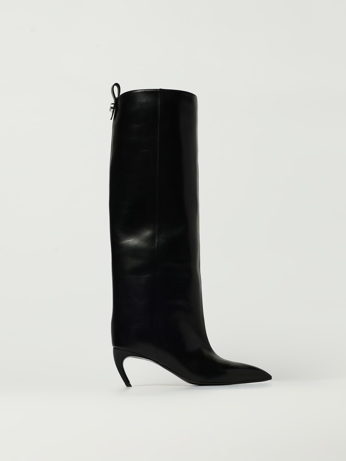 THE ATTICO BOOTS: Flat ankle boots woman The Attico, Black - Img 1