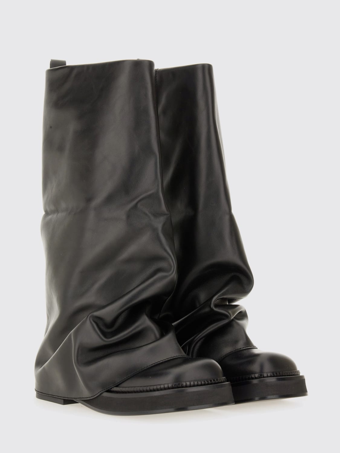 THE ATTICO BOOTS: Flat ankle boots woman The Attico, Black - Img 2