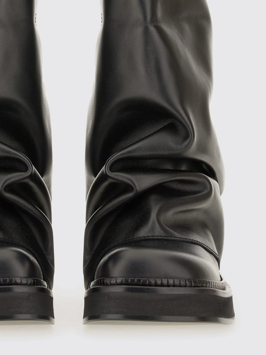 THE ATTICO BOOTS: Flat ankle boots woman The Attico, Black - Img 4