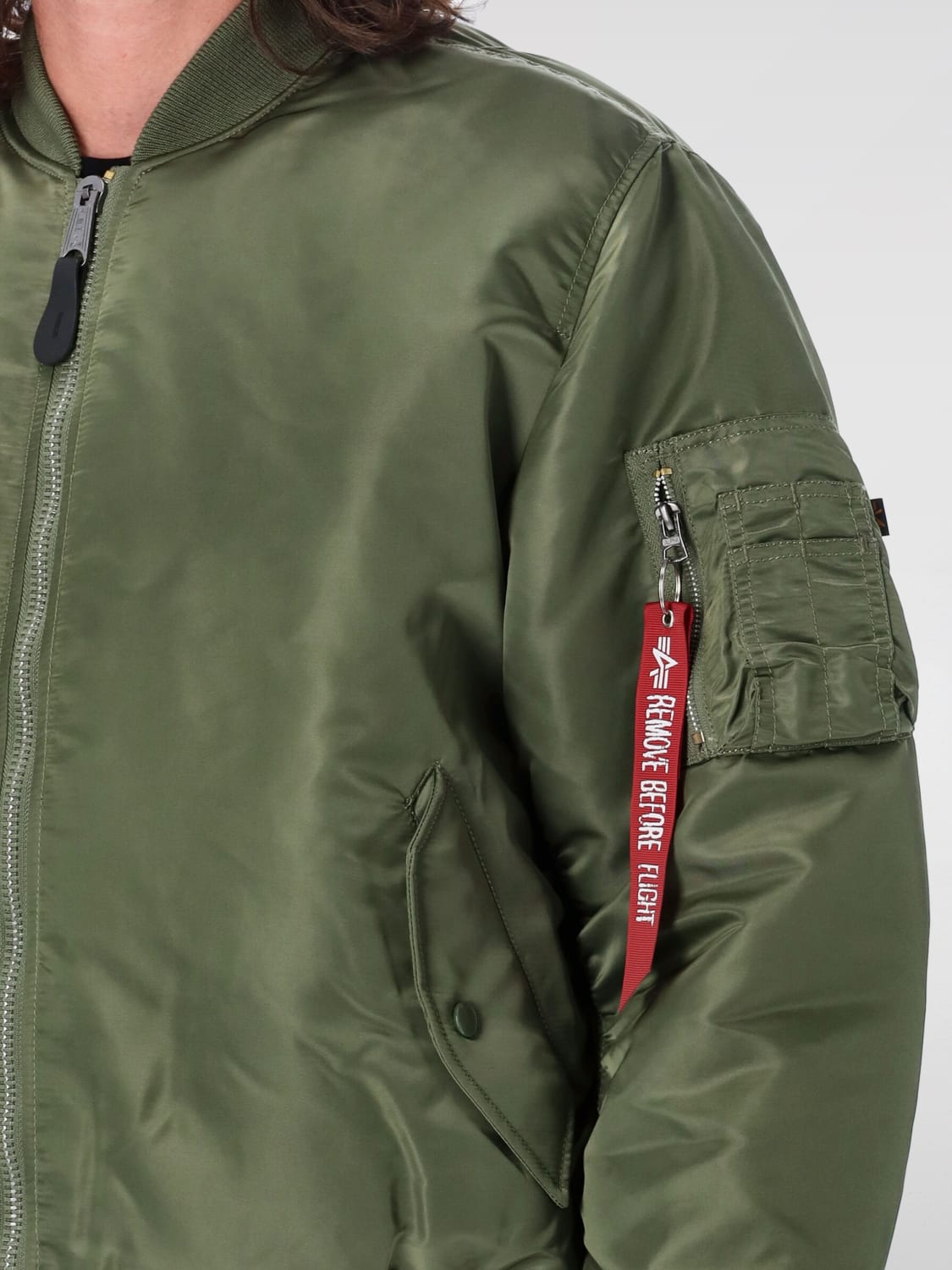 ALPHA INDUSTRIES JACKET: Blazer men Alpha Industries, Sage - Img 3