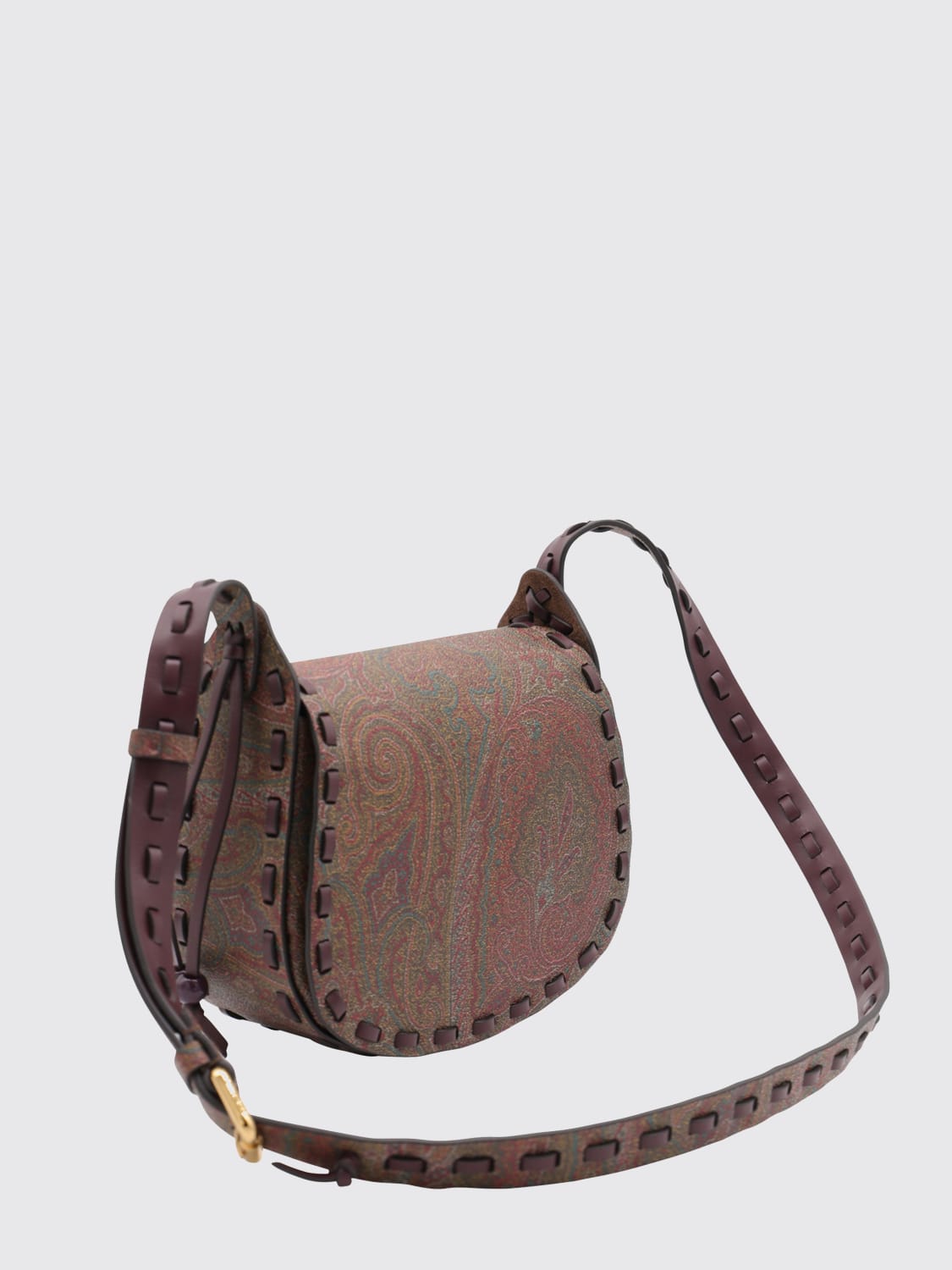 ETRO MINI BAG: Shoulder bag woman Etro, Wine - Img 2