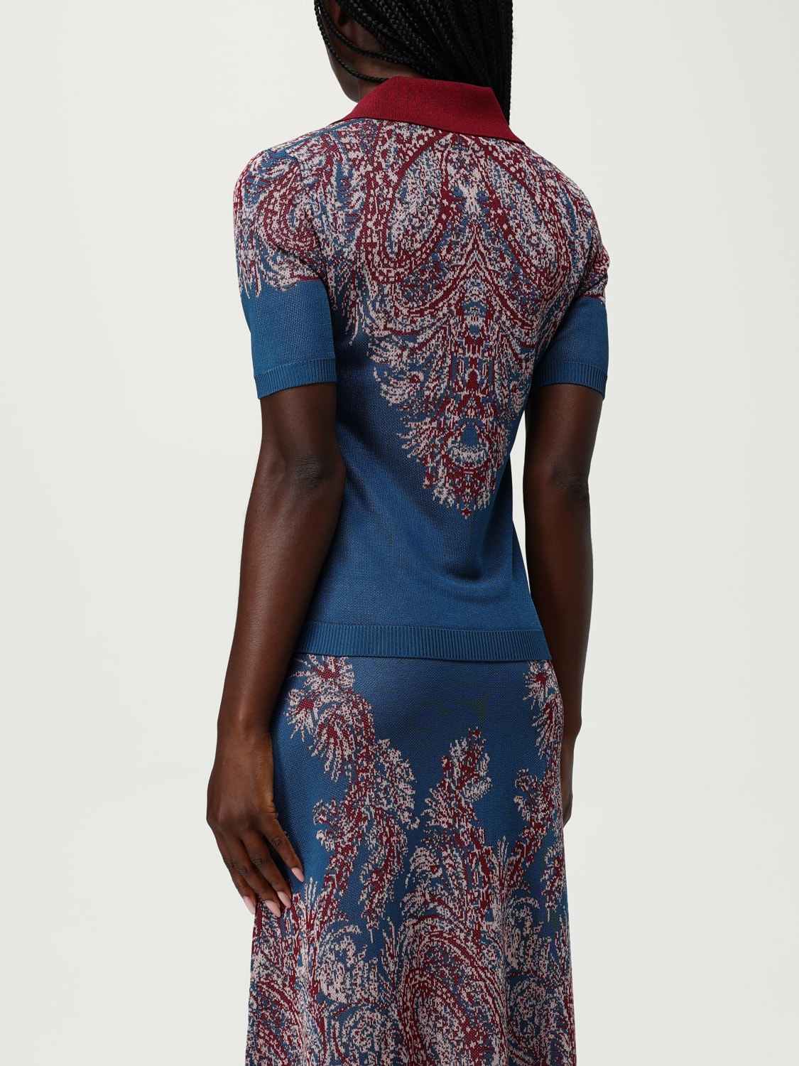 ETRO POLO: Polo mujer Etro, Violeta - Img 3