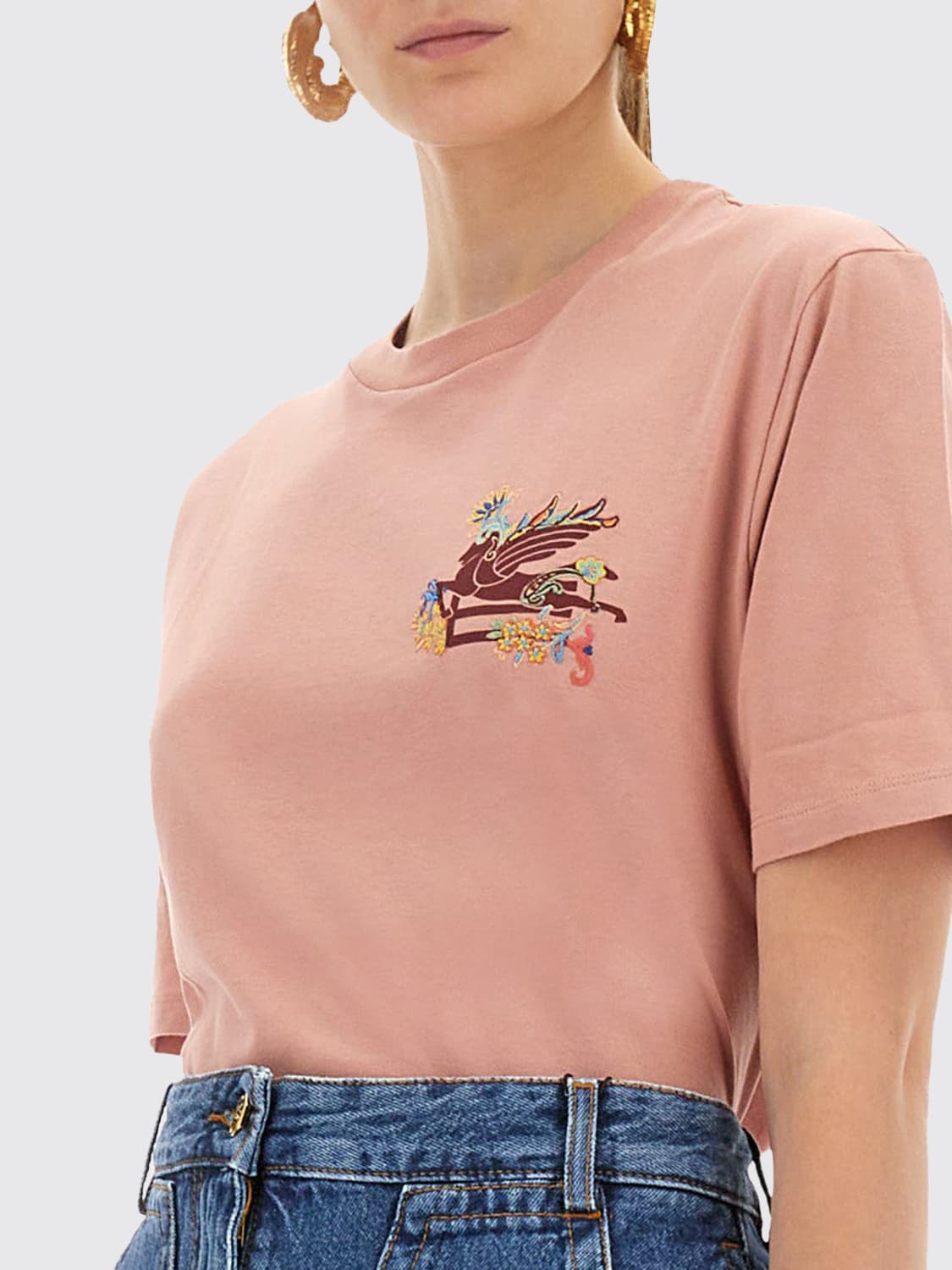 ETRO T-SHIRT: T-shirt woman Etro, Pink - Img 4