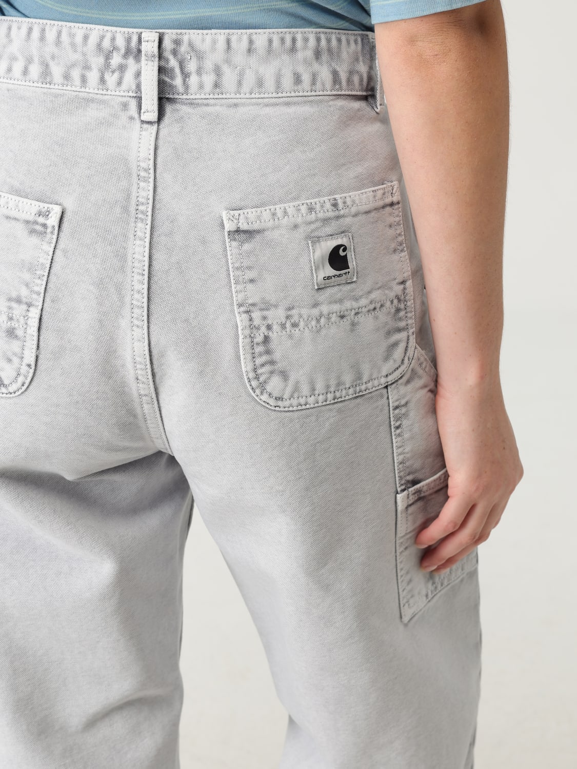 CARHARTT WIP PANTALONI: Jeans Carhartt Wip in denim di cotone , Grigio - Img 4