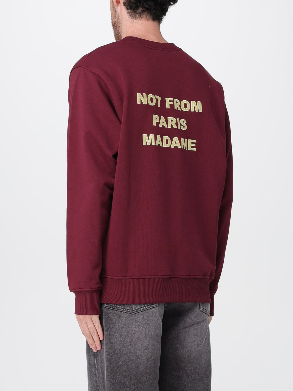 DRÔLE DE MONSIEUR 卫衣: 卫衣 男士 Drôle De Monsieur, 红色 - Img 2