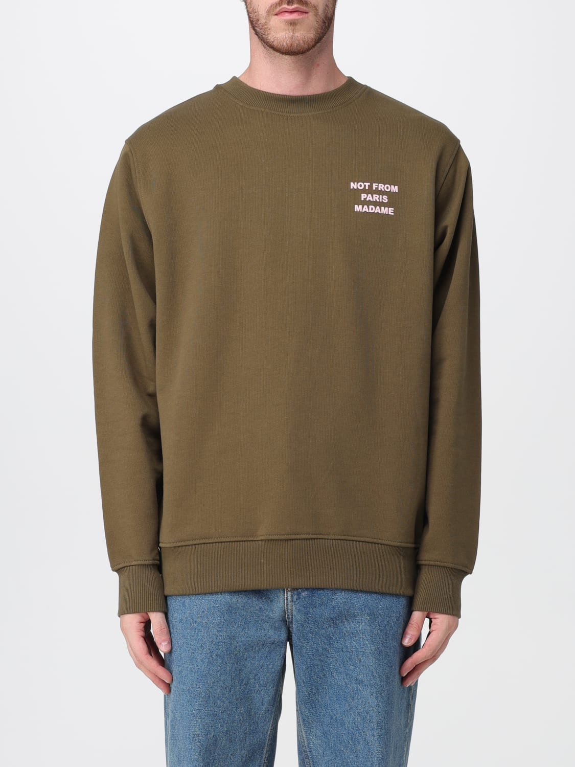 DRÔLE DE MONSIEUR SWEATSHIRT: Sweatshirt herren Drôle De Monsieur, Kaki - Img 1
