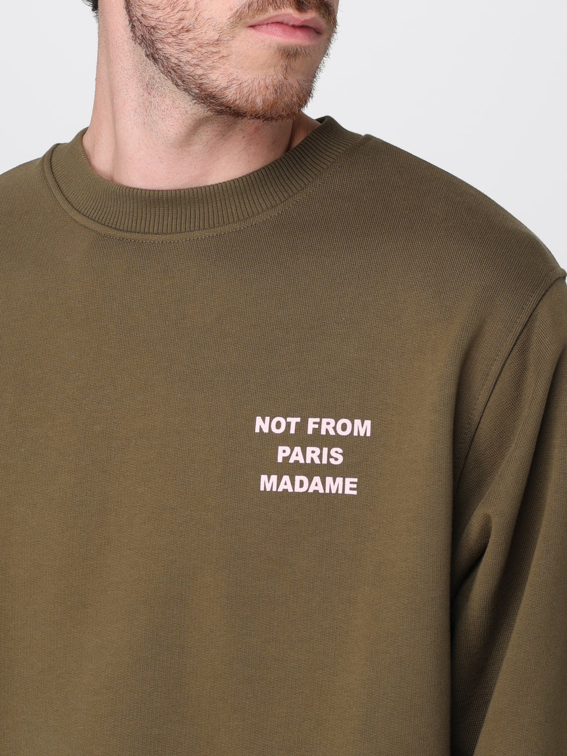 DRÔLE DE MONSIEUR SWEATSHIRT: Sweatshirt herren Drôle De Monsieur, Kaki - Img 3