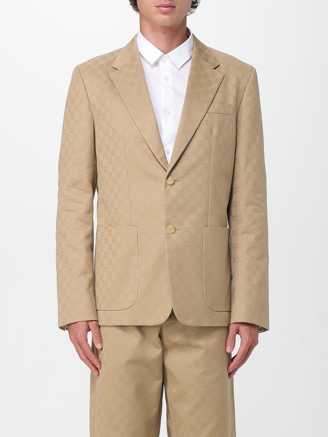 GUCCI JACKET: Jacket men Gucci, Camel - Img 1