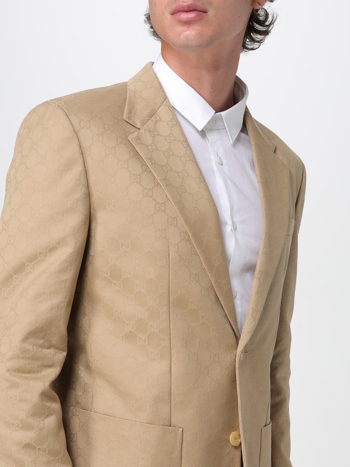 GUCCI JACKET: Jacket men Gucci, Camel - Img 5