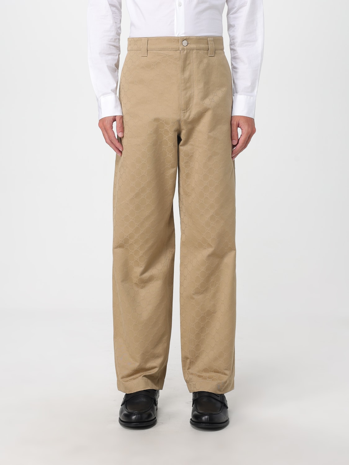GUCCI PANTS: Pants men Gucci, Camel - Img 1