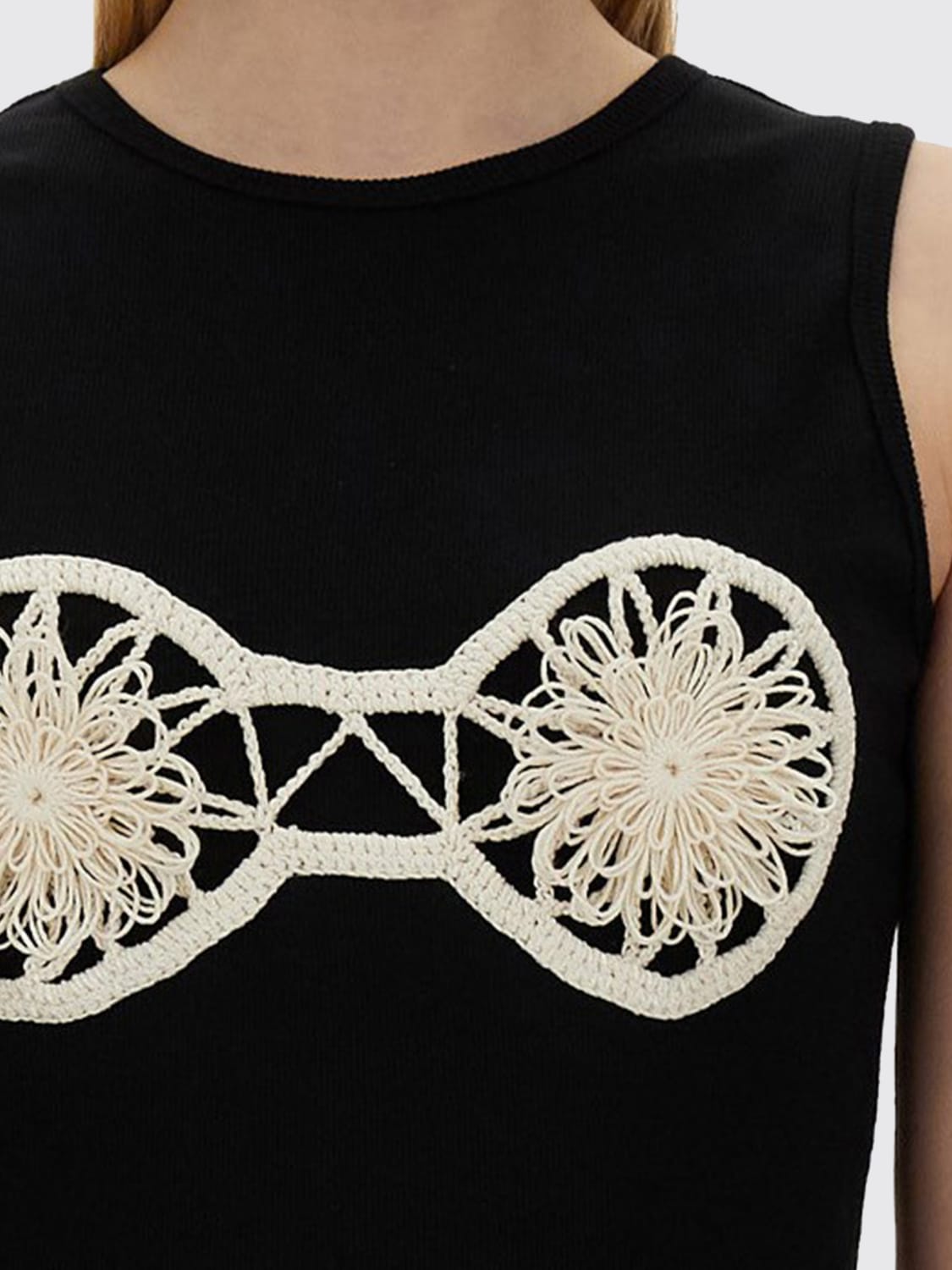 MAGDA BUTRYM TOP: T-shirt woman Magda Butrym, Black - Img 2