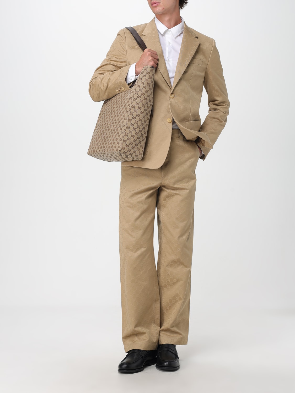 GUCCI UMHÄNGETASCHE: Tasche herren Gucci, Ebony - Img 2