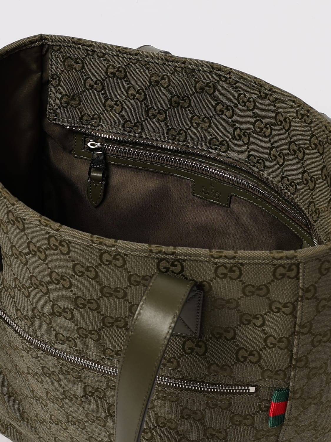GUCCI UMHÄNGETASCHE: Tasche herren Gucci, Grün - Img 5