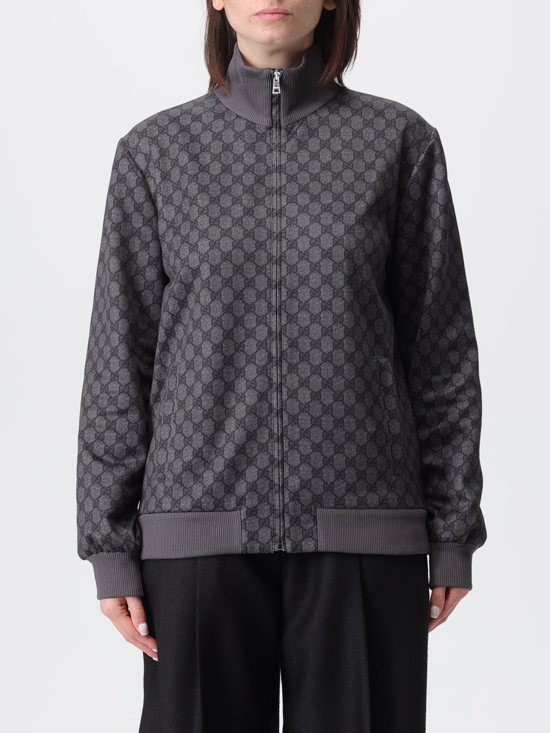 GUCCI SWEATSHIRT: Jacket woman Gucci, Black - Img 1