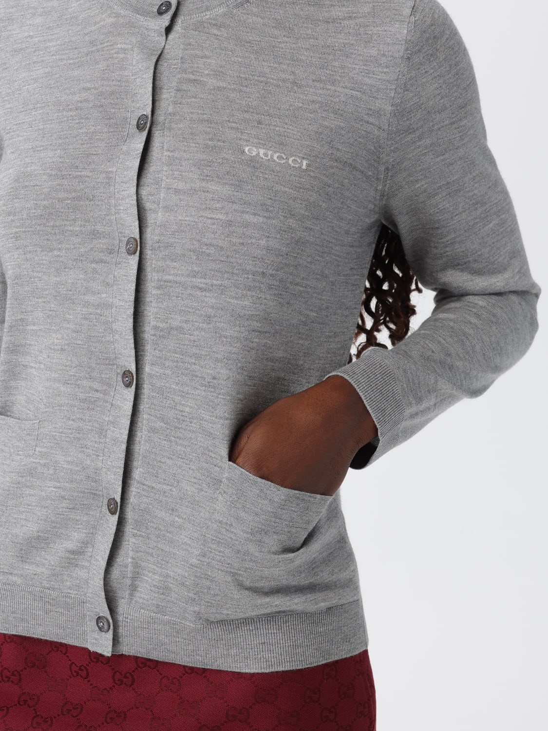 GUCCI SWEATER: Sweater woman Gucci, Grey - Img 5