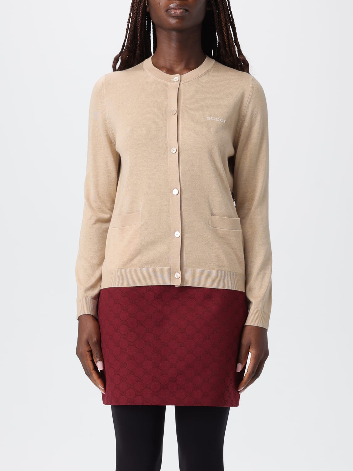 GUCCI SWEATER: Sweater woman Gucci, Beige - Img 1