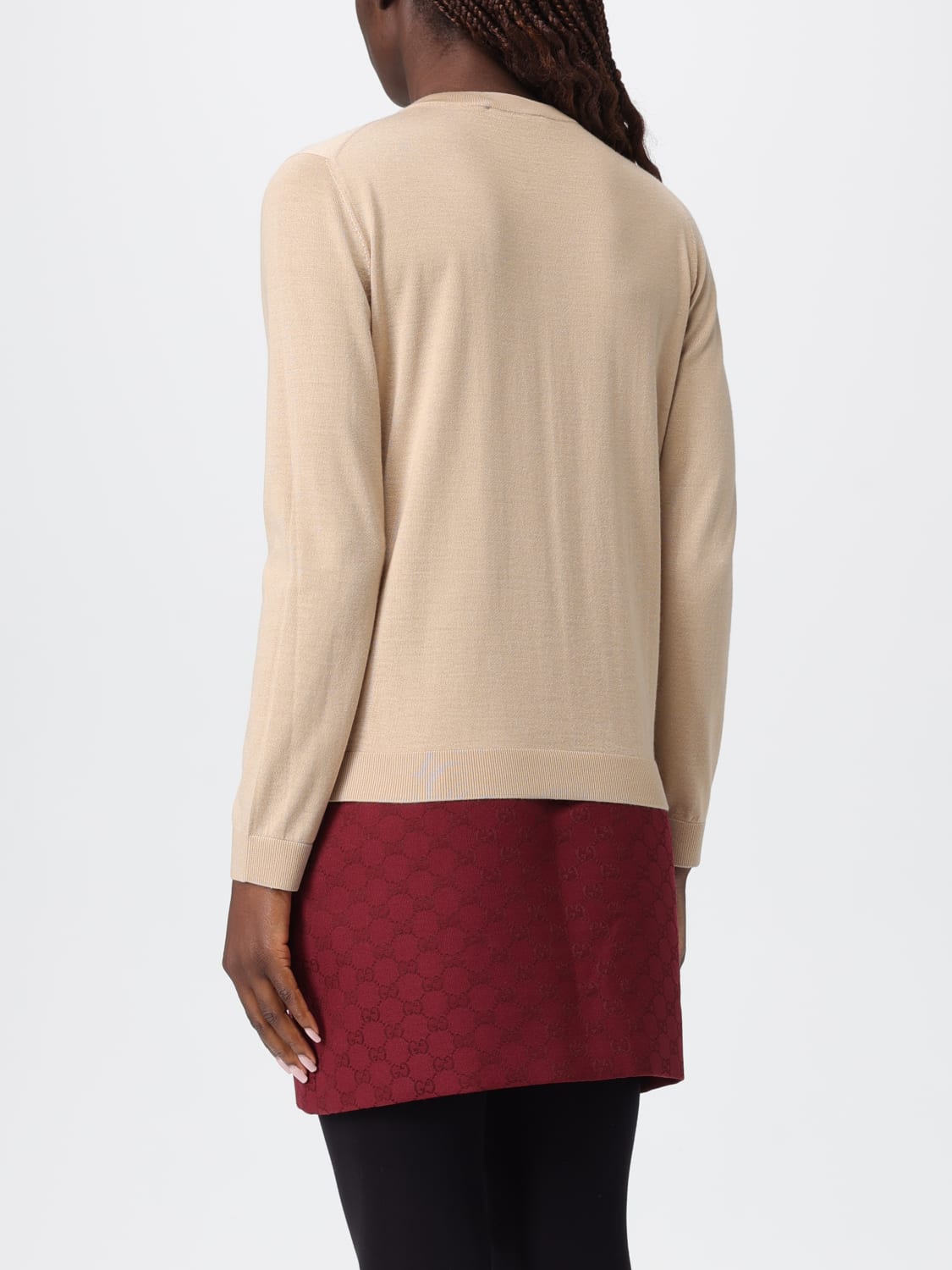 GUCCI SWEATER: Sweater woman Gucci, Beige - Img 3