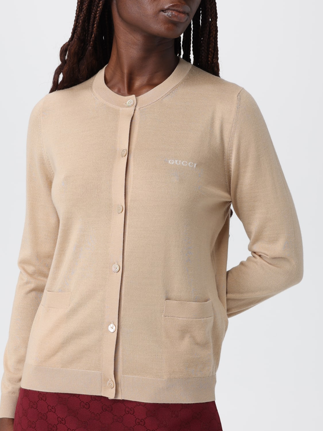 GUCCI SWEATER: Sweater woman Gucci, Beige - Img 5