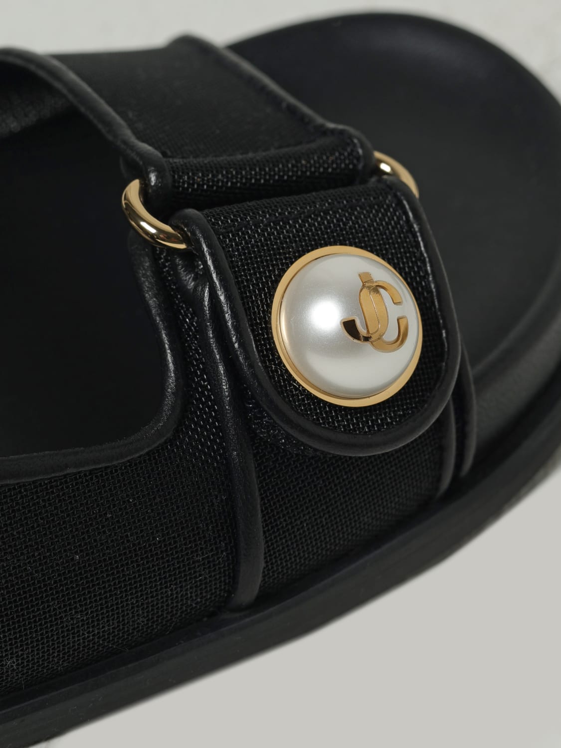 JIMMY CHOO SANDALEN MIT ABSATZ: Flache sandalen damen Jimmy Choo, Schwarz - Img 4