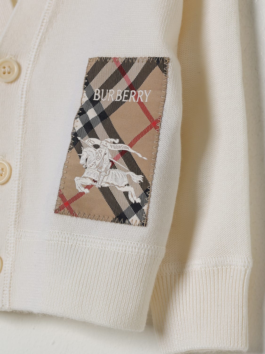 BURBERRY 毛衣: 毛衣 儿童 Burberry, 象牙色 - Img 3