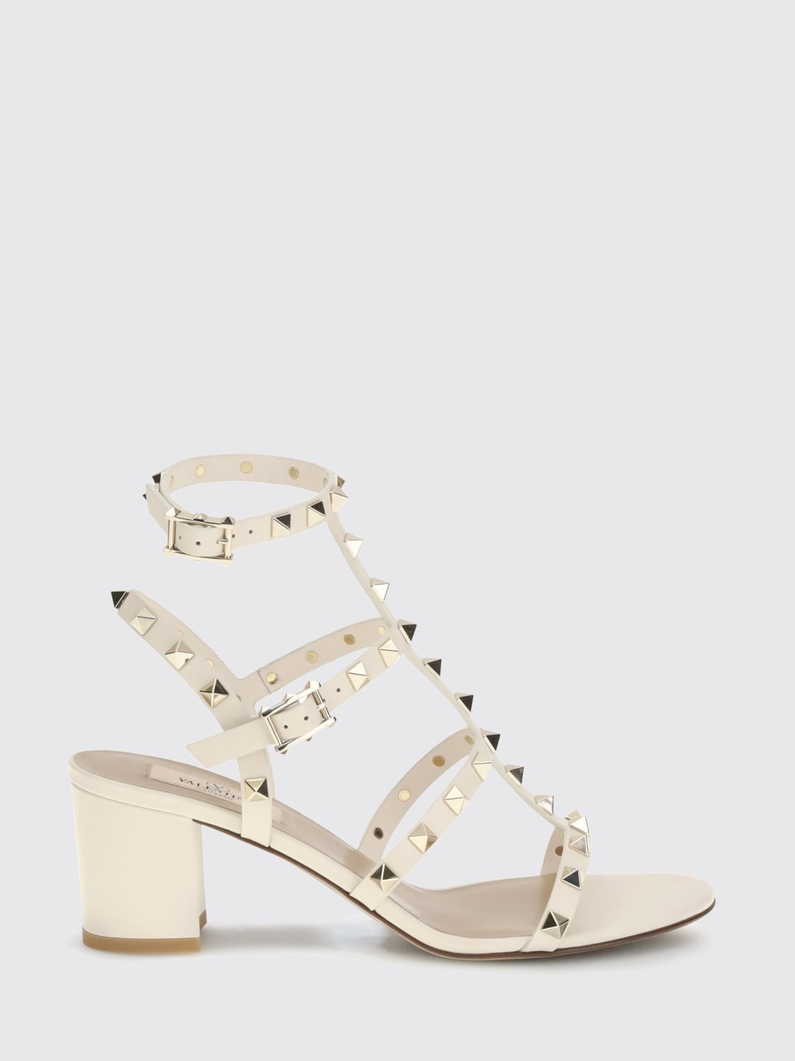 VALENTINO GARAVANI HEELED SANDAL: Shoes woman Valentino Garavani, Ivory - Img 1