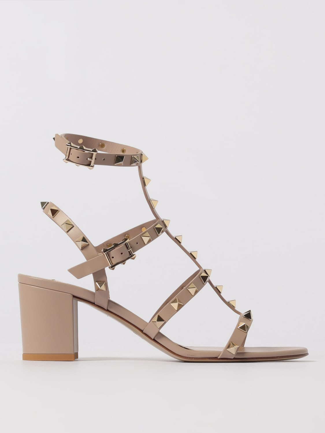 VALENTINO GARAVANI SANDALIAS DE TACÓN: Zapatos mujer Valentino Garavani, Rosa Pálido - Img 1