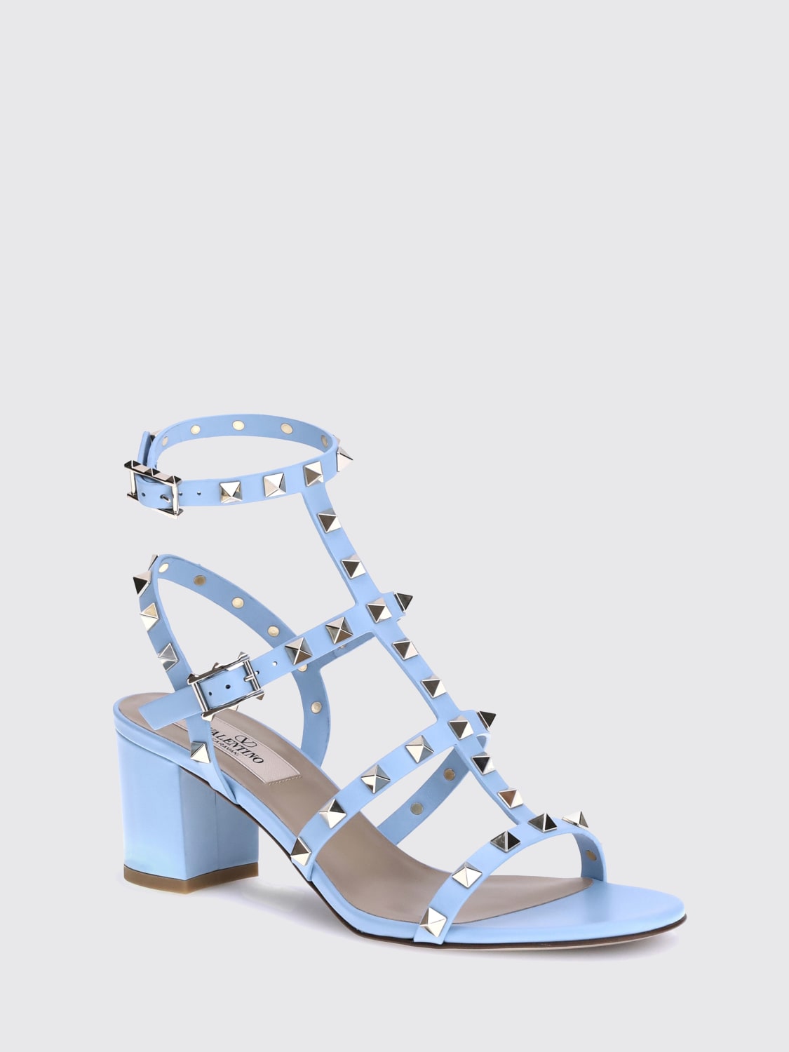 VALENTINO GARAVANI HEELED SANDAL: Shoes woman Valentino Garavani, Ocean - Img 2