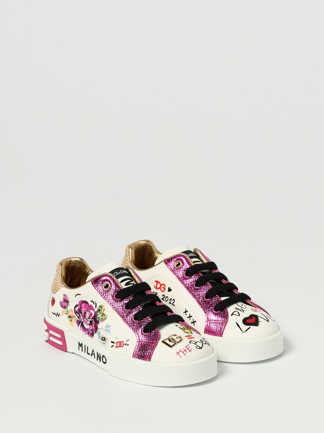 DOLCE & GABBANA ZAPATILLAS: Zapatos niños Dolce & Gabbana, Blanco - Img 2