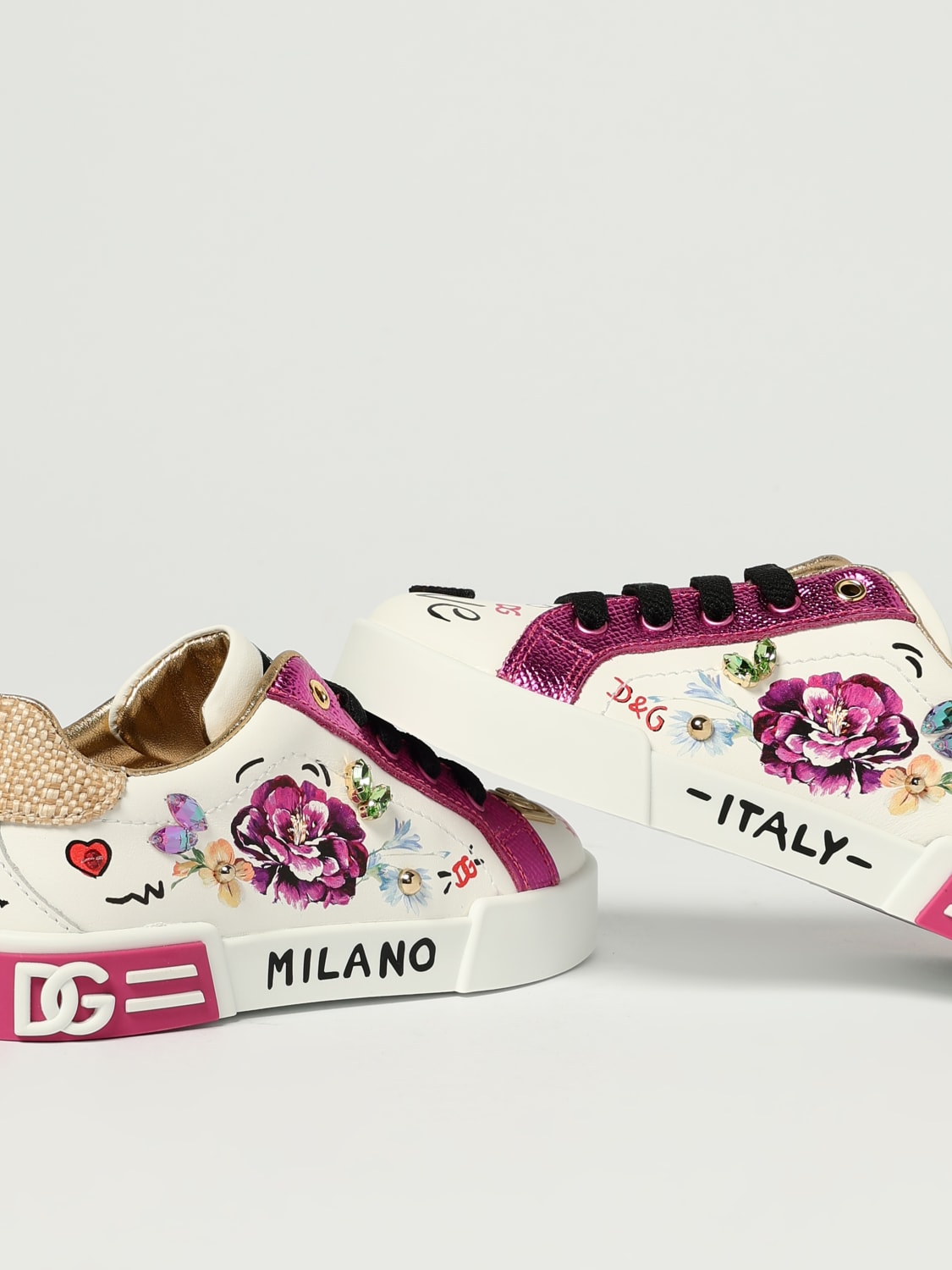 DOLCE & GABBANA ZAPATILLAS: Zapatos niños Dolce & Gabbana, Blanco - Img 4