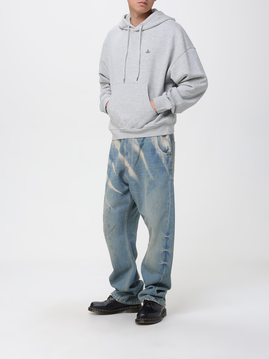 VIVIENNE WESTWOOD SWEATSHIRT: Sweatshirt men Vivienne Westwood, Grey - Img 2