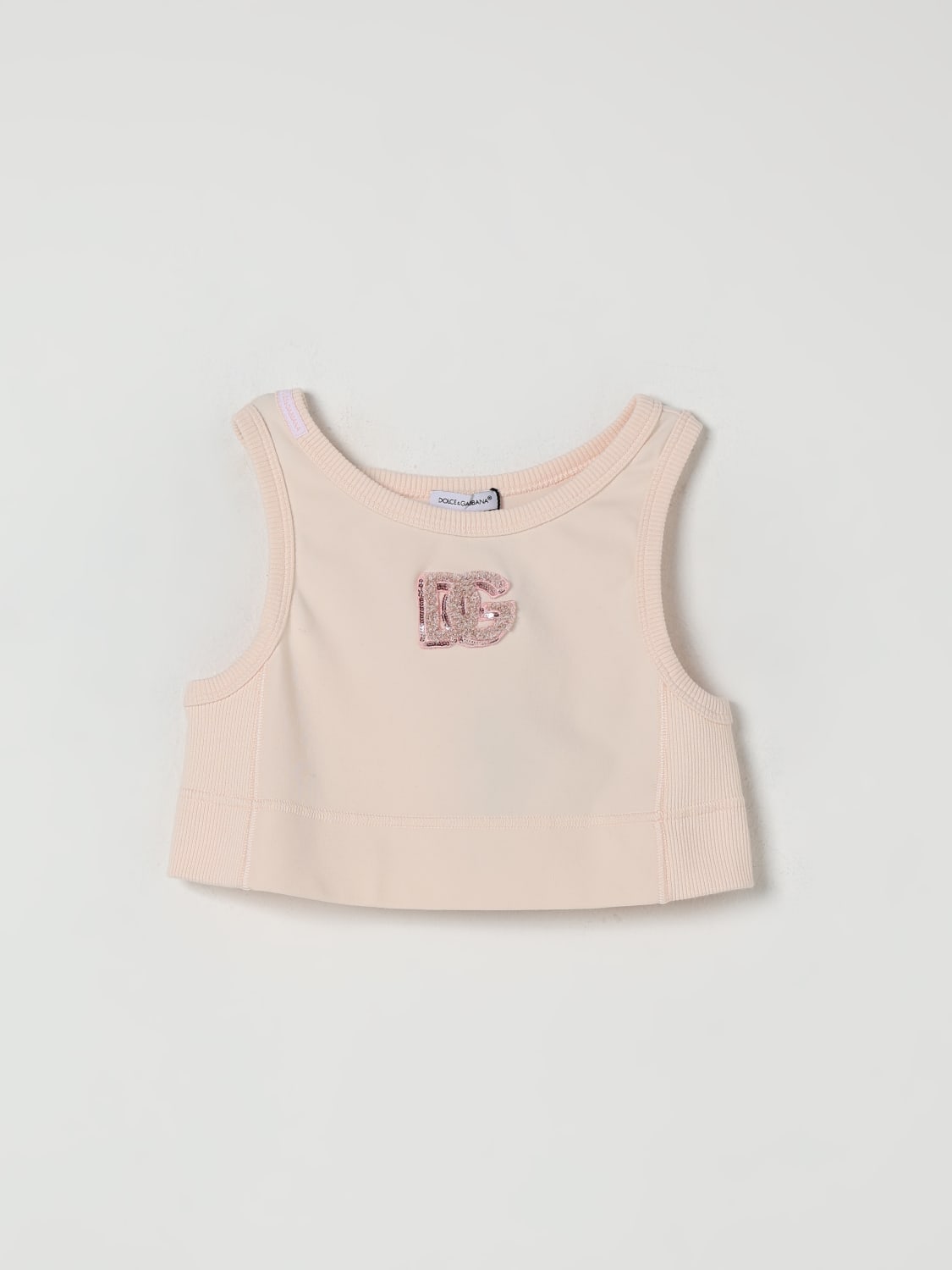 DOLCE & GABBANA TOP: Top kids Dolce & Gabbana, Blush Pink - Img 1