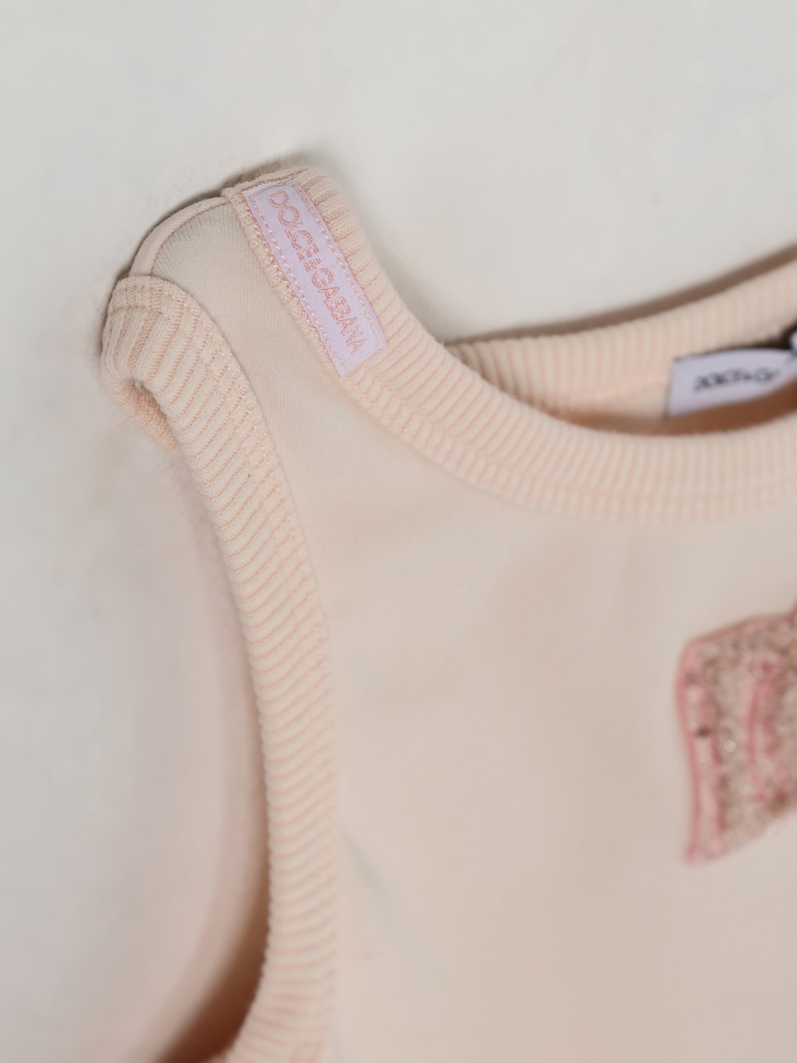 DOLCE & GABBANA TOP: Top kids Dolce & Gabbana, Blush Pink - Img 3