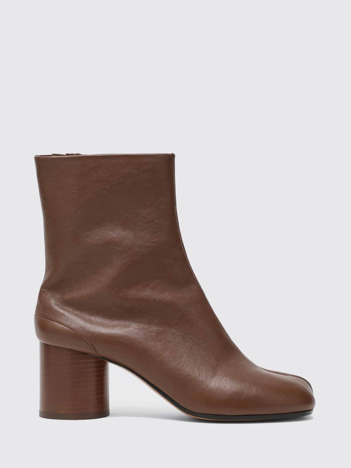 MAISON MARGIELA BOOTS: Flat ankle boots woman Maison Margiela, Coffee - Img 1