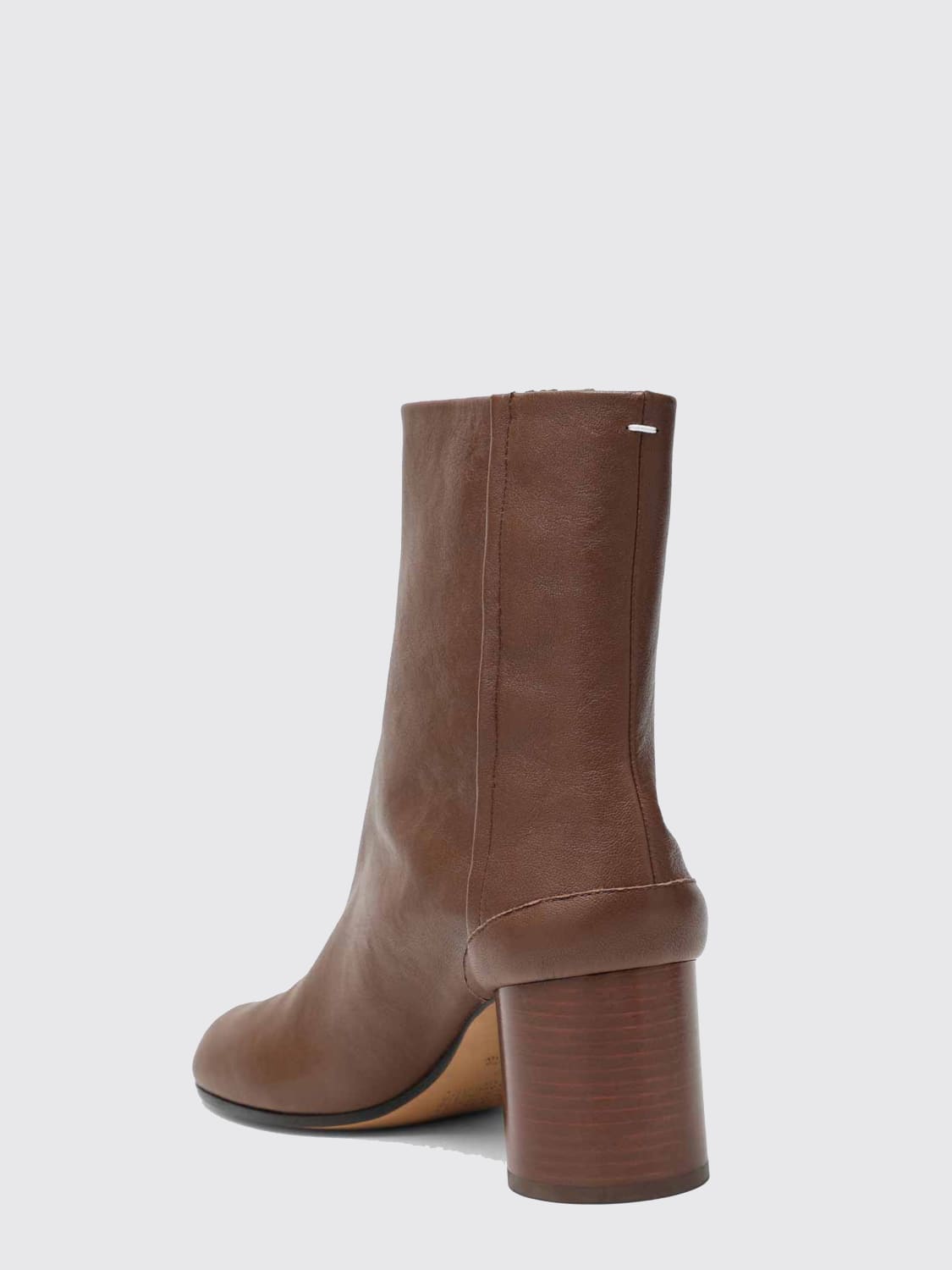 MAISON MARGIELA BOOTS: Flat ankle boots woman Maison Margiela, Coffee - Img 2