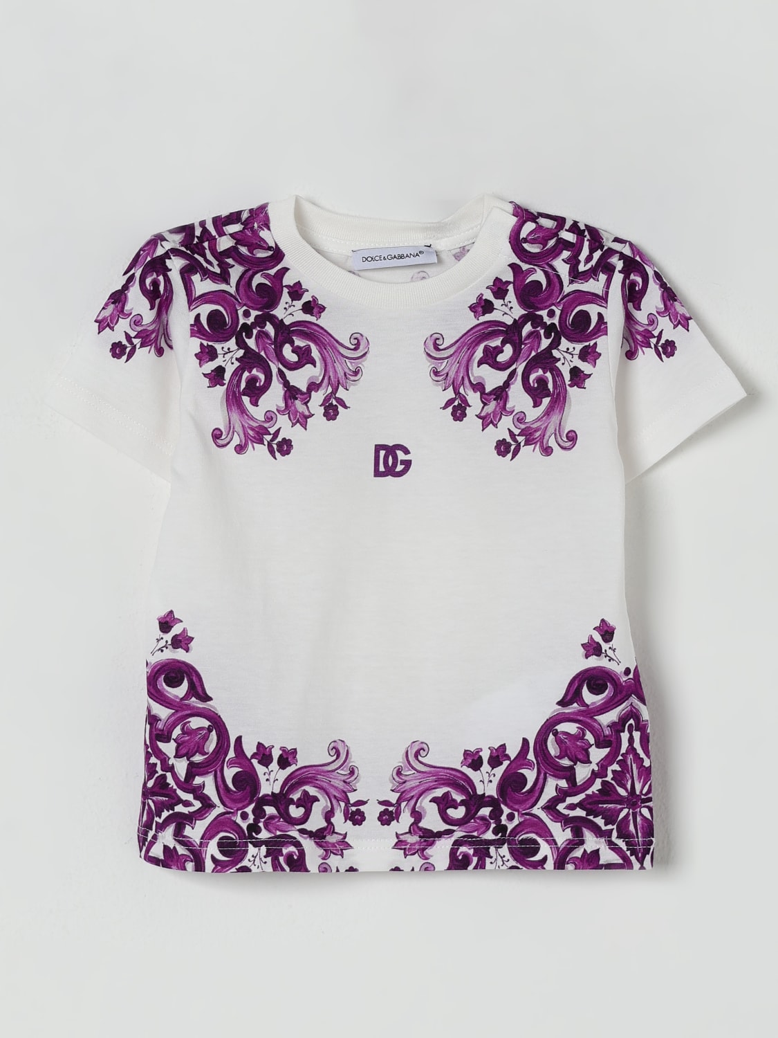 DOLCE & GABBANA CAMISETA: Camisetas niños Dolce & Gabbana, Violeta - Img 1